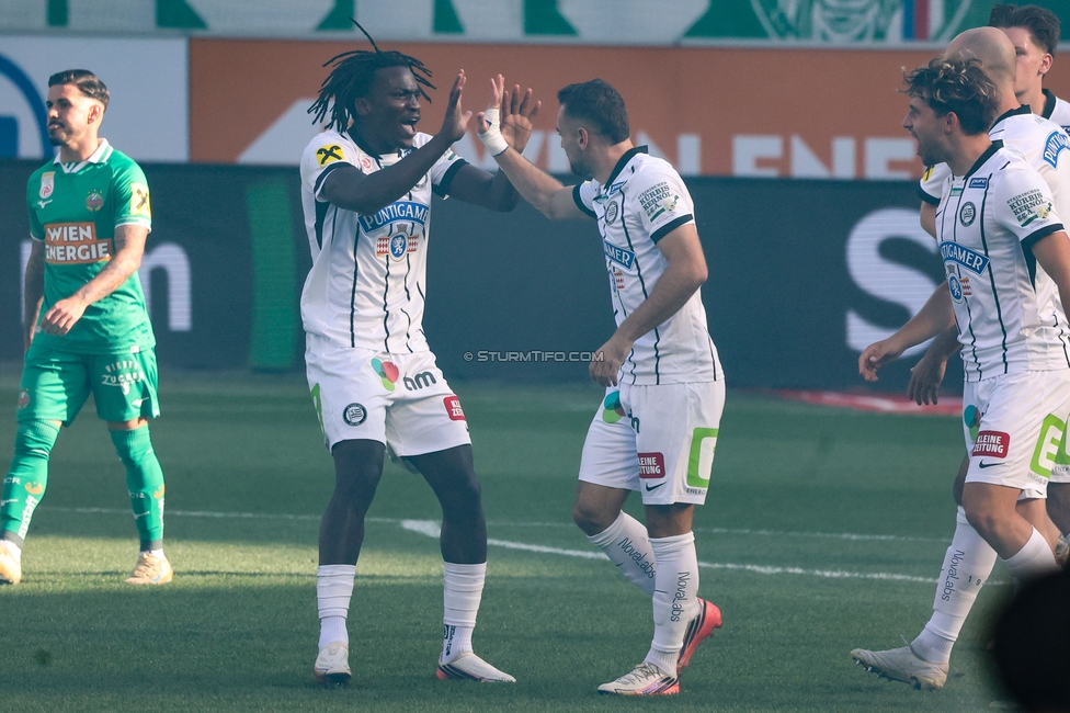 Rapid - Sturm Graz
Oesterreichische Fussball Bundesliga, 5. Runde, SK Rapid Wien - SK Sturm Graz, Weststadion Wien, 30.08.2026. 

Foto zeigt Seedy Jatta (Sturm) und Juergen Heil (Sturm)
