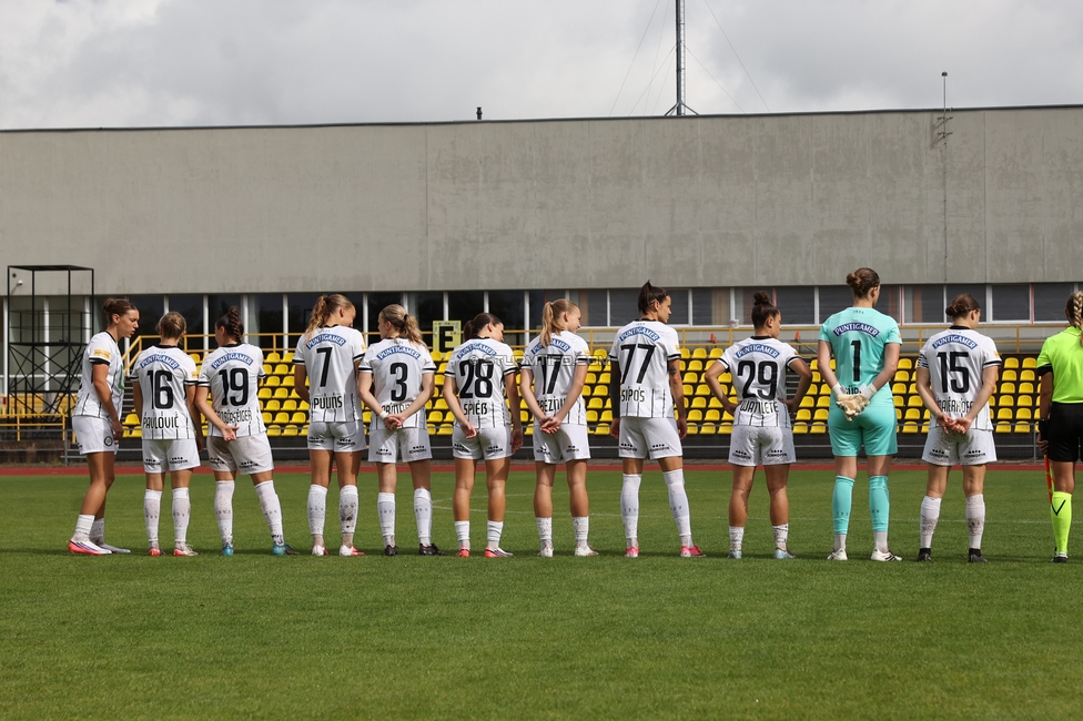 Gintra - Sturm Frauen
UEFA Womens Europa Cup, 1. Runde, FC Gintra - SK Sturm Graz Frauen, Siauliai City Municipal Stadium, 02.09.2026.Foto zeigt die Mannschaft der Sturm Frauen
