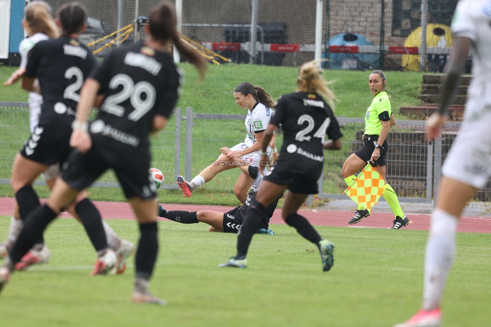 Gintra - Sturm Frauen
UEFA Womens Europa Cup, 1. Runde, FC Gintra - SK Sturm Graz Frauen, Siauliai City Municipal Stadium, 02.09.2026.Foto zeigt Marie Spiess (Sturm Frauen)
