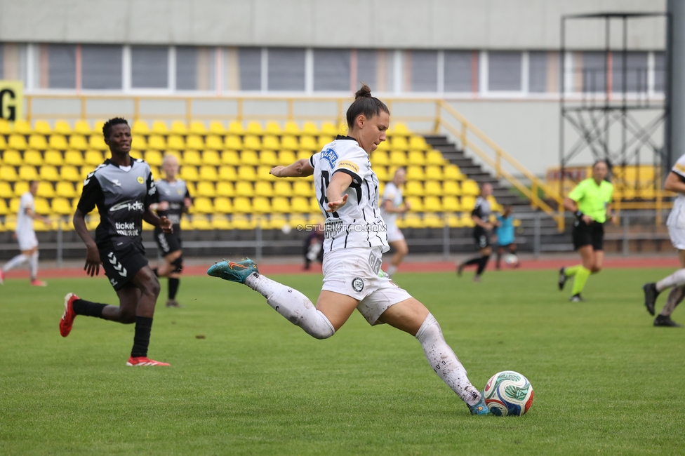 Gintra - Sturm Frauen
UEFA Womens Europa Cup, 1. Runde, FC Gintra - SK Sturm Graz Frauen, Siauliai City Municipal Stadium, 02.09.2026.Foto zeigt Stefanie Grossgasteiger (Sturm Frauen)
