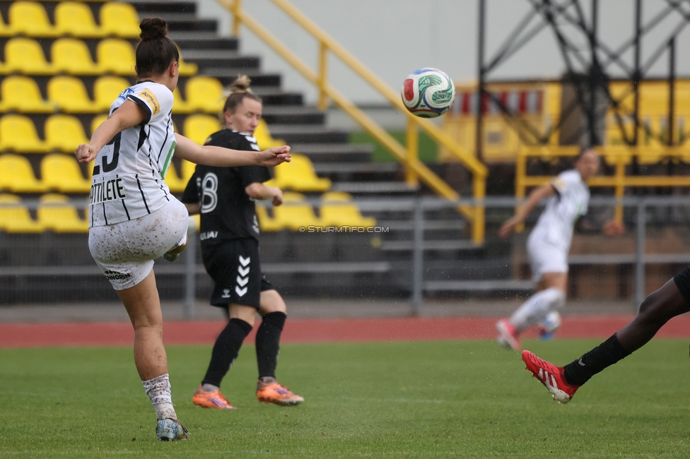 Gintra - Sturm Frauen
UEFA Womens Europa Cup, 1. Runde, FC Gintra - SK Sturm Graz Frauen, Siauliai City Municipal Stadium, 02.09.2026.Foto zeigt Julia Michelle Wattilete (Sturm Frauen)
