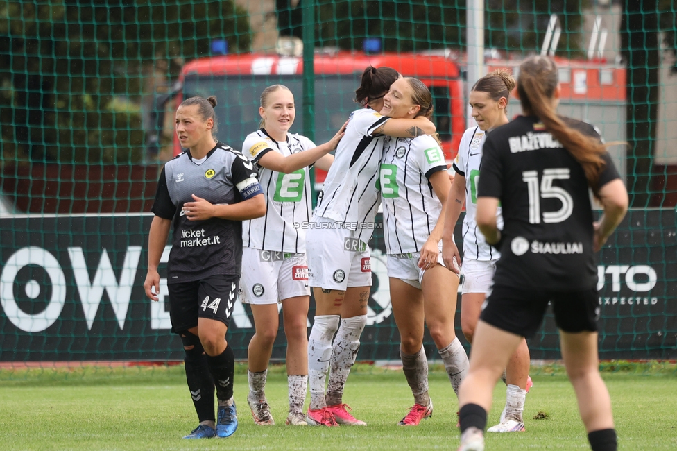 Gintra - Sturm Frauen
UEFA Womens Europa Cup, 1. Runde, FC Gintra - SK Sturm Graz Frauen, Siauliai City Municipal Stadium, 02.09.2026.Foto zeigt die Mannschaft der Sturm Frauen
