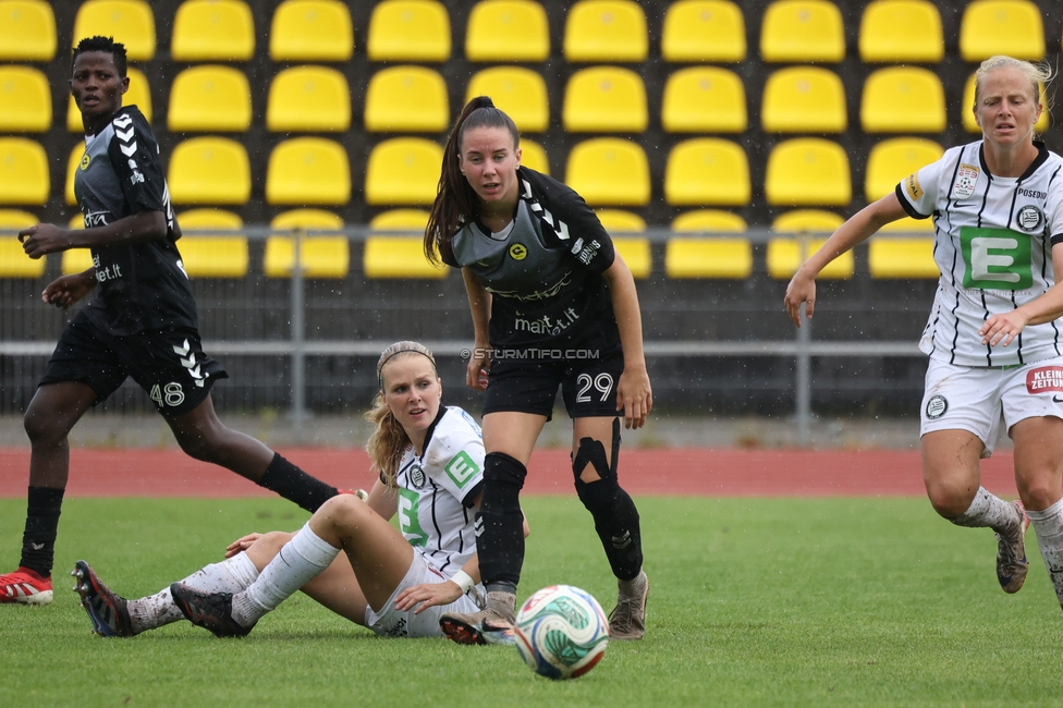 Gintra - Sturm Frauen
UEFA Womens Europa Cup, 1. Runde, FC Gintra - SK Sturm Graz Frauen, Siauliai City Municipal Stadium, 02.09.2026.Foto zeigt Merel Bormans (Sturm Frauen)
