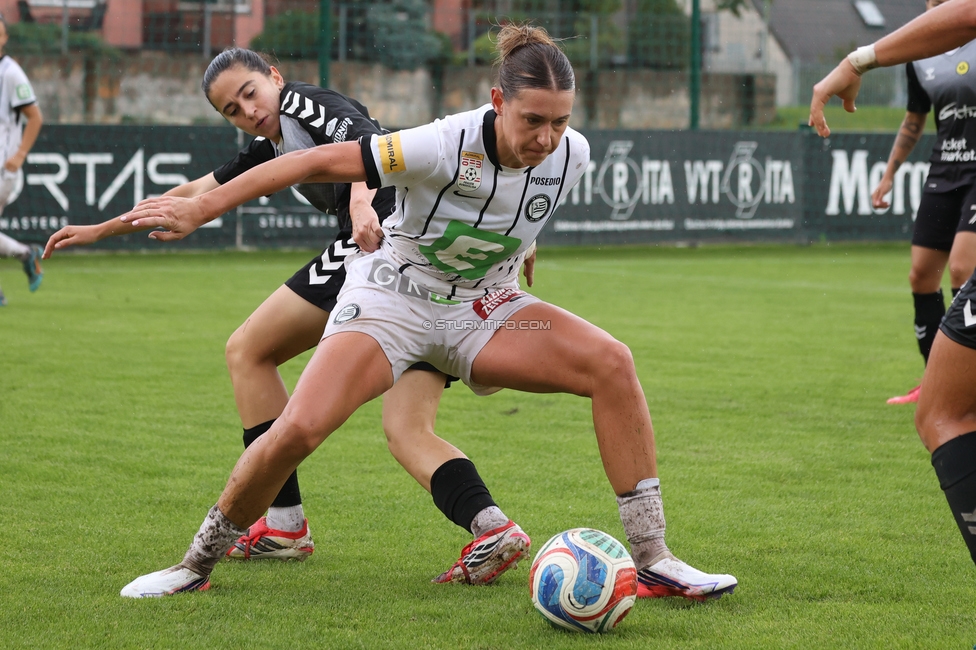 Gintra - Sturm Frauen
UEFA Womens Europa Cup, 1. Runde, FC Gintra - SK Sturm Graz Frauen, Siauliai City Municipal Stadium, 02.09.2026.Foto zeigt Laura Krumboeck (Sturm Frauen)
