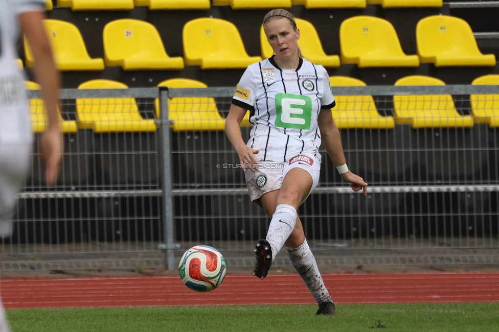 Gintra - Sturm Frauen
UEFA Womens Europa Cup, 1. Runde, FC Gintra - SK Sturm Graz Frauen, Siauliai City Municipal Stadium, 02.09.2026.Foto zeigt Merel Bormans (Sturm Frauen)

