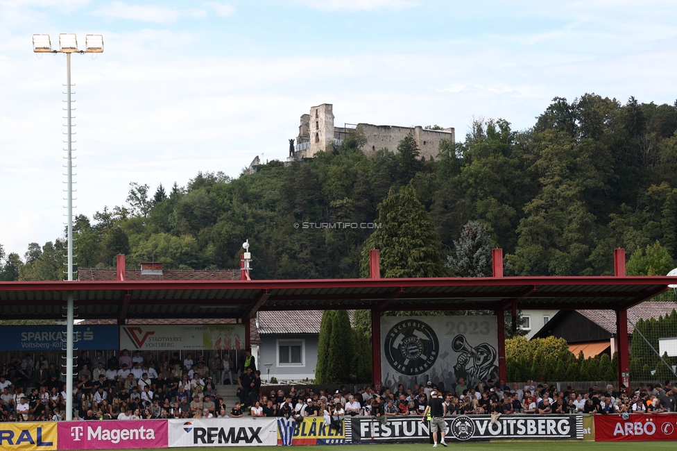 Voitsberg - Sturm Graz
OEFB Cup 2. Runde, TSV Voitsberg - SK Sturm Graz, Muenzer Bioindustrie Sportpark, Voitsberg, 05.09.2026. Foto zeigt das Stadion
