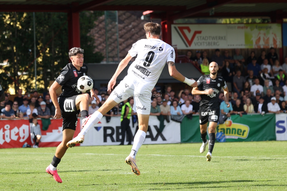 Voitsberg - Sturm Graz
OEFB Cup 2. Runde, TSV Voitsberg - SK Sturm Graz, Muenzer Bioindustrie Sportpark, Voitsberg, 05.09.2026. Foto zeigt Arjan Malic (Sturm)
