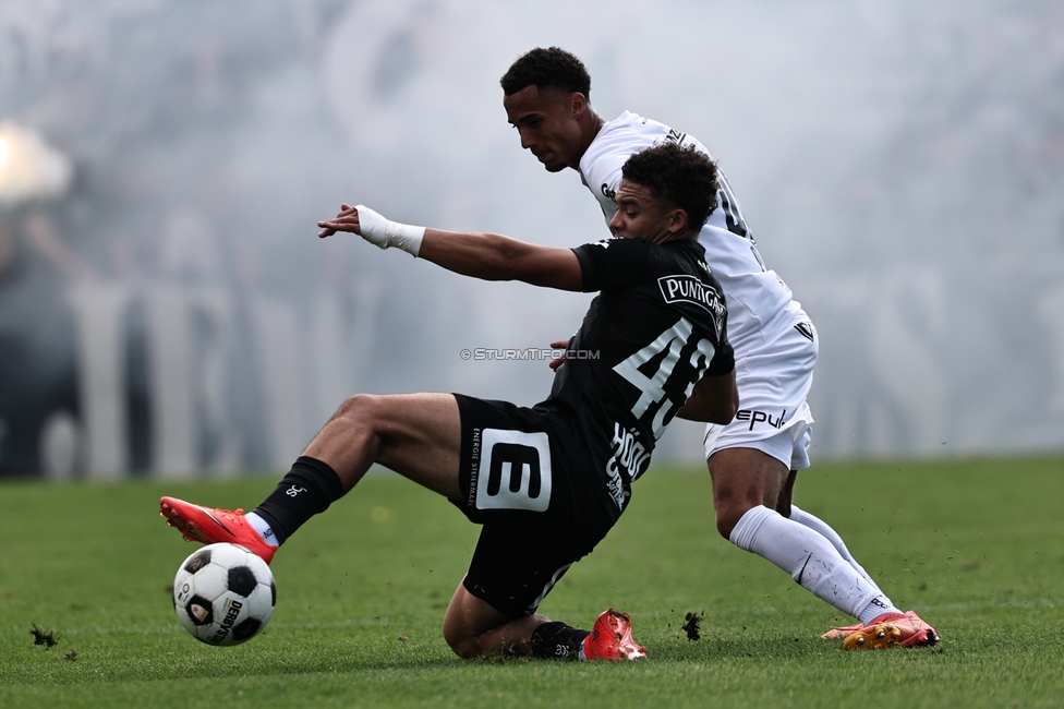 Voitsberg - Sturm Graz
OEFB Cup 2. Runde, TSV Voitsberg - SK Sturm Graz, Muenzer Bioindustrie Sportpark, Voitsberg, 05.09.2026. 

Foto zeigt Jacob Peter Hoedl (Sturm)
