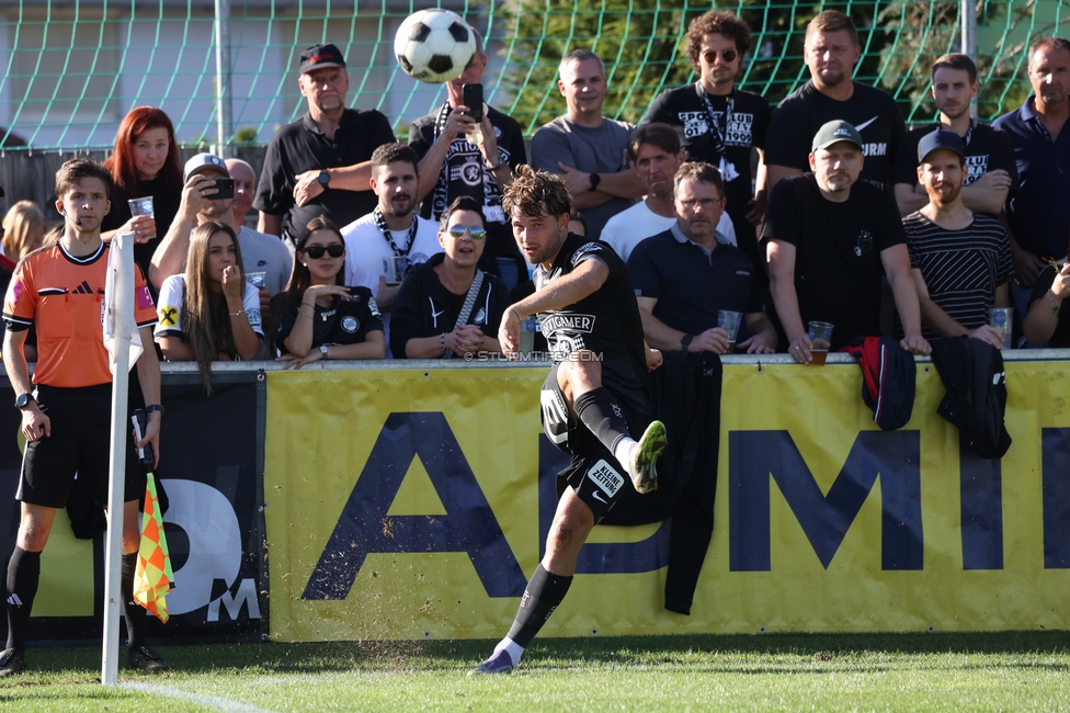 Voitsberg - Sturm Graz
OEFB Cup 2. Runde, TSV Voitsberg - SK Sturm Graz, Muenzer Bioindustrie Sportpark, Voitsberg, 05.09.2026. Foto zeigt Luis Balbo (Sturm)
