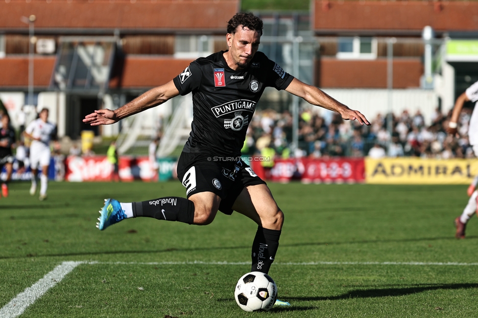 Voitsberg - Sturm Graz
OEFB Cup 2. Runde, TSV Voitsberg - SK Sturm Graz, Muenzer Bioindustrie Sportpark, Voitsberg, 05.09.2026. Foto zeigt Valmir Matoshi (Sturm)
