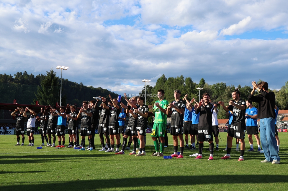 Voitsberg - Sturm Graz
OEFB Cup 2. Runde, TSV Voitsberg - SK Sturm Graz, Muenzer Bioindustrie Sportpark, Voitsberg, 05.09.2026. Foto zeigt die Mannschaft von Sturm
