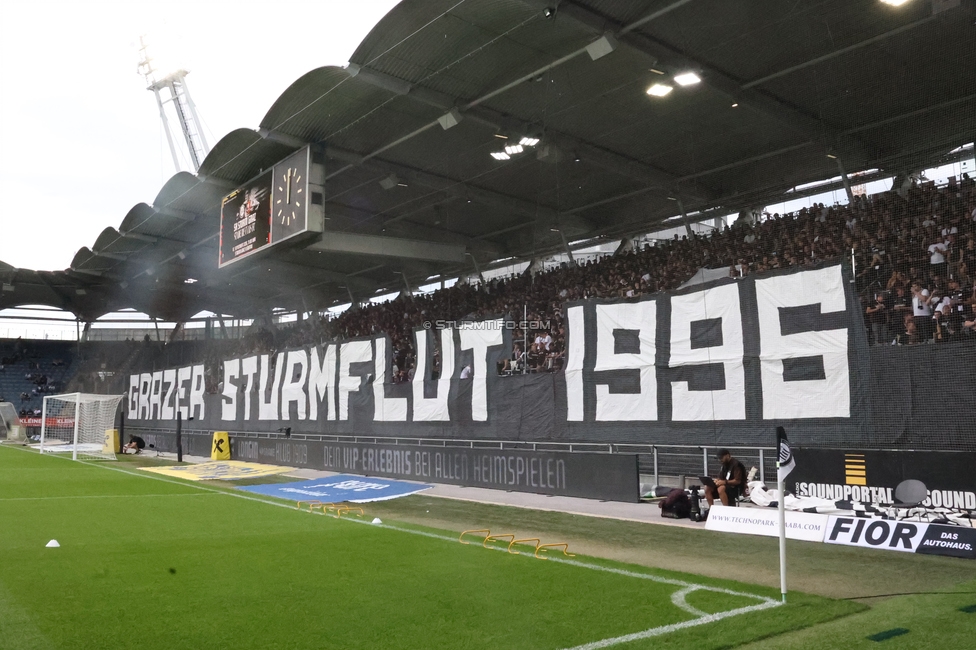 Sturm Graz - LASK
Oesterreichische Fussball Bundesliga, 6. Runde, SK Sturm Graz - Linzer ASK, Stadion Graz-Liebenau, 13.09.2026. Foto zeigt Fans von Sturm mit einer Choreografie
