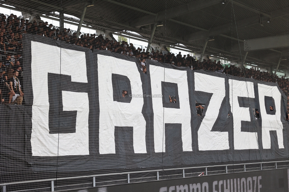 Sturm Graz - LASK
Oesterreichische Fussball Bundesliga, 6. Runde, SK Sturm Graz - Linzer ASK, Stadion Graz-Liebenau, 13.09.2026. Foto zeigt Fans von Sturm mit einer Choreografie
