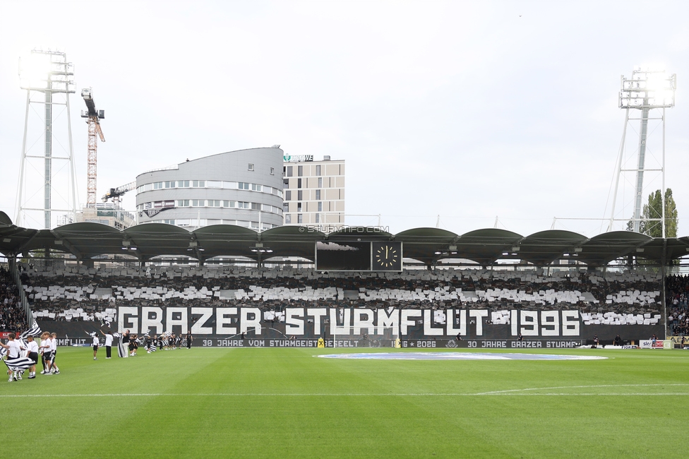 Sturm Graz - LASK
Oesterreichische Fussball Bundesliga, 6. Runde, SK Sturm Graz - Linzer ASK, Stadion Graz-Liebenau, 13.09.2026. Foto zeigt Fans von Sturm mit einer Choreografie
