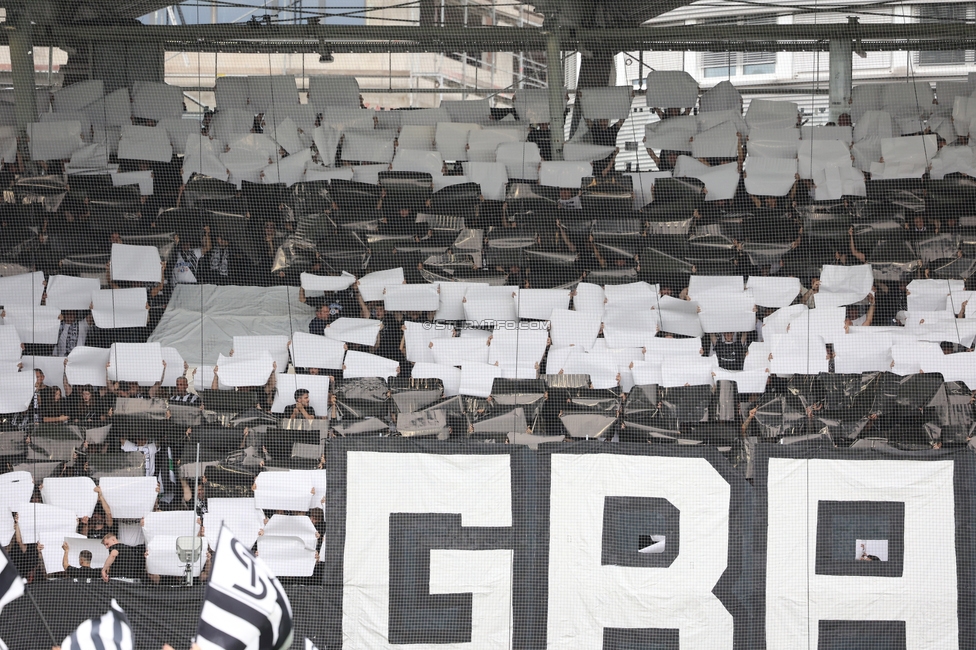 Sturm Graz - LASK
Oesterreichische Fussball Bundesliga, 6. Runde, SK Sturm Graz - Linzer ASK, Stadion Graz-Liebenau, 13.09.2026. Foto zeigt Fans von Sturm mit einer Choreografie
