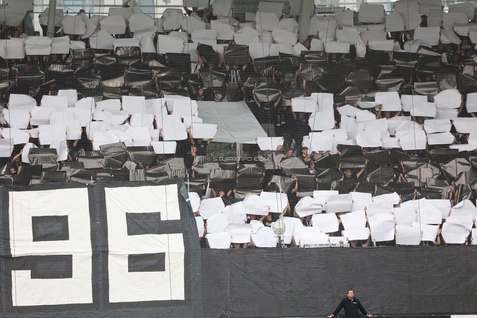 Sturm Graz - LASK
Oesterreichische Fussball Bundesliga, 6. Runde, SK Sturm Graz - Linzer ASK, Stadion Graz-Liebenau, 13.09.2026. Foto zeigt Fans von Sturm mit einer Choreografie
