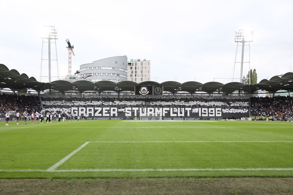 Sturm Graz - LASK
Oesterreichische Fussball Bundesliga, 6. Runde, SK Sturm Graz - Linzer ASK, Stadion Graz-Liebenau, 13.09.2026. Foto zeigt Fans von Sturm mit einer Choreografie

