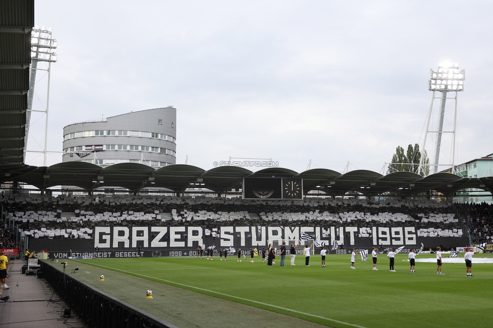 Sturm Graz - LASK
Oesterreichische Fussball Bundesliga, 6. Runde, SK Sturm Graz - Linzer ASK, Stadion Graz-Liebenau, 13.09.2026. Foto zeigt Fans von Sturm mit einer Choreografie
