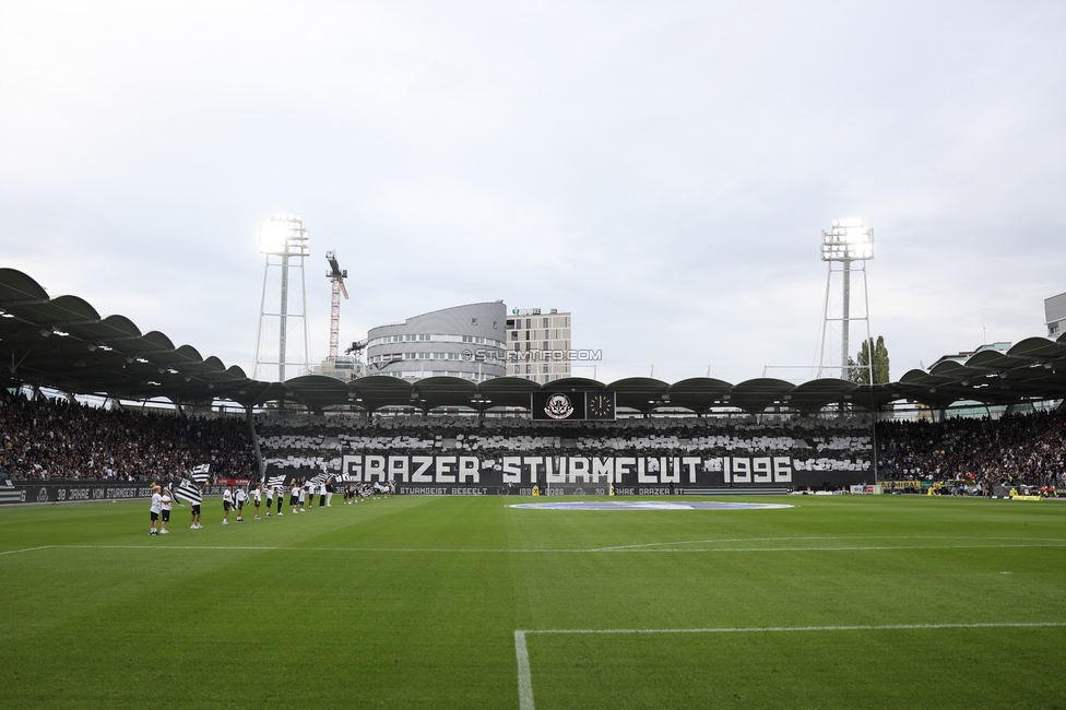 Sturm Graz - LASK
Oesterreichische Fussball Bundesliga, 6. Runde, SK Sturm Graz - Linzer ASK, Stadion Graz-Liebenau, 13.09.2026. Foto zeigt Fans von Sturm mit einer Choreografie
