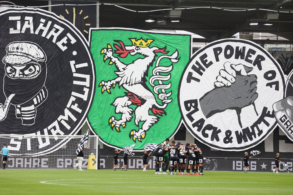 Sturm Graz - LASK
Oesterreichische Fussball Bundesliga, 6. Runde, SK Sturm Graz - Linzer ASK, Stadion Graz-Liebenau, 13.09.2026. Foto zeigt Fans von Sturm mit einer Choreografie
