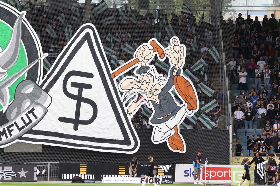 Sturm Graz - LASK
Oesterreichische Fussball Bundesliga, 6. Runde, SK Sturm Graz - Linzer ASK, Stadion Graz-Liebenau, 13.09.2026. Foto zeigt Fans von Sturm mit einer Choreografie
