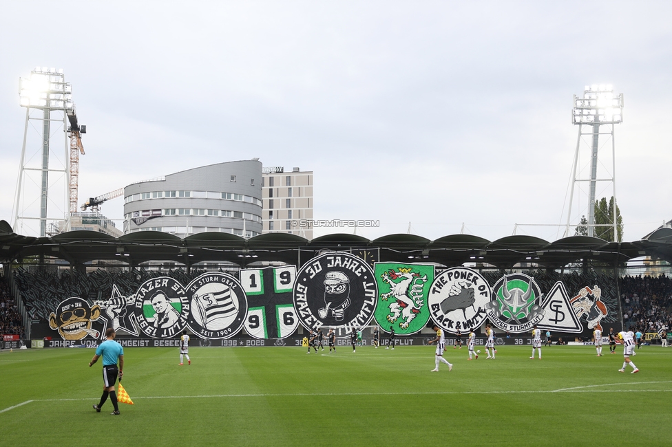 Sturm Graz - LASK
Oesterreichische Fussball Bundesliga, 6. Runde, SK Sturm Graz - Linzer ASK, Stadion Graz-Liebenau, 13.09.2026. Foto zeigt Fans von Sturm mit einer Choreografie
