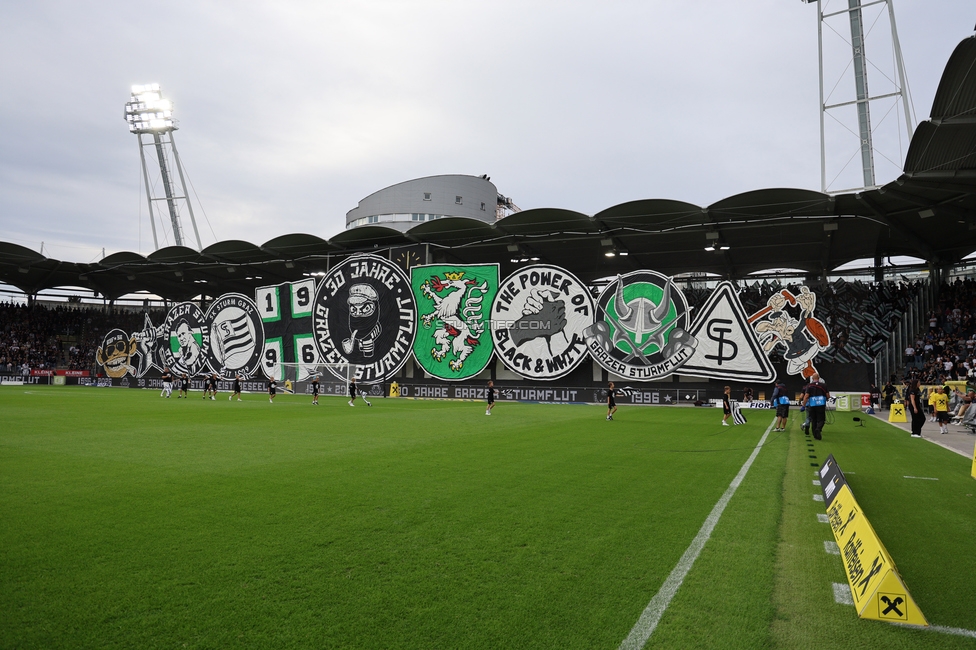 Sturm Graz - LASK
Oesterreichische Fussball Bundesliga, 6. Runde, SK Sturm Graz - Linzer ASK, Stadion Graz-Liebenau, 13.09.2026. Foto zeigt Fans von Sturm mit einer Choreografie
