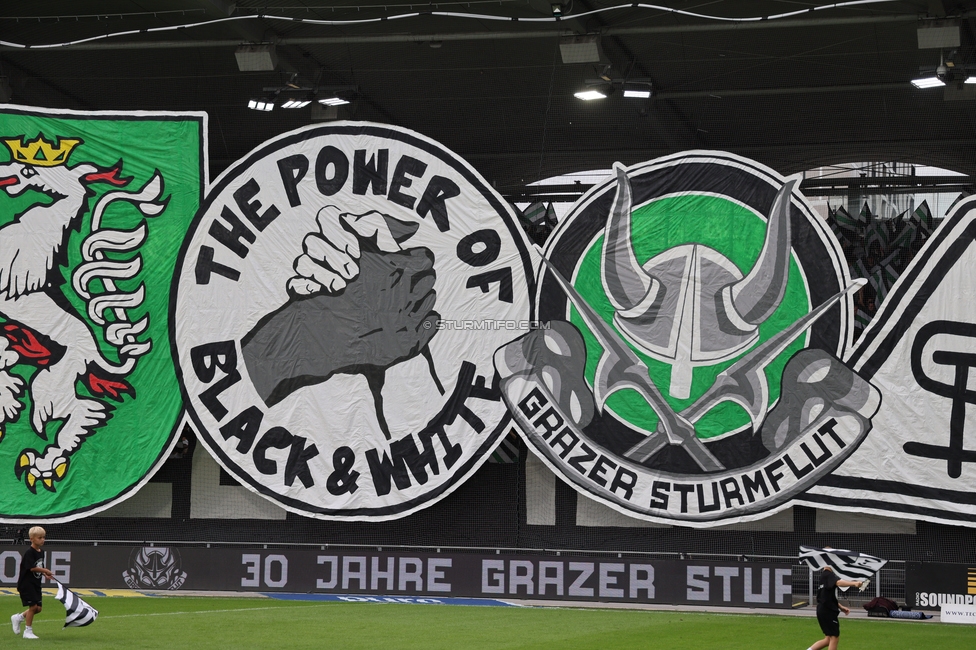 Sturm Graz - LASK
Oesterreichische Fussball Bundesliga, 6. Runde, SK Sturm Graz - Linzer ASK, Stadion Graz-Liebenau, 13.09.2026. Foto zeigt Fans von Sturm mit einer Choreografie
