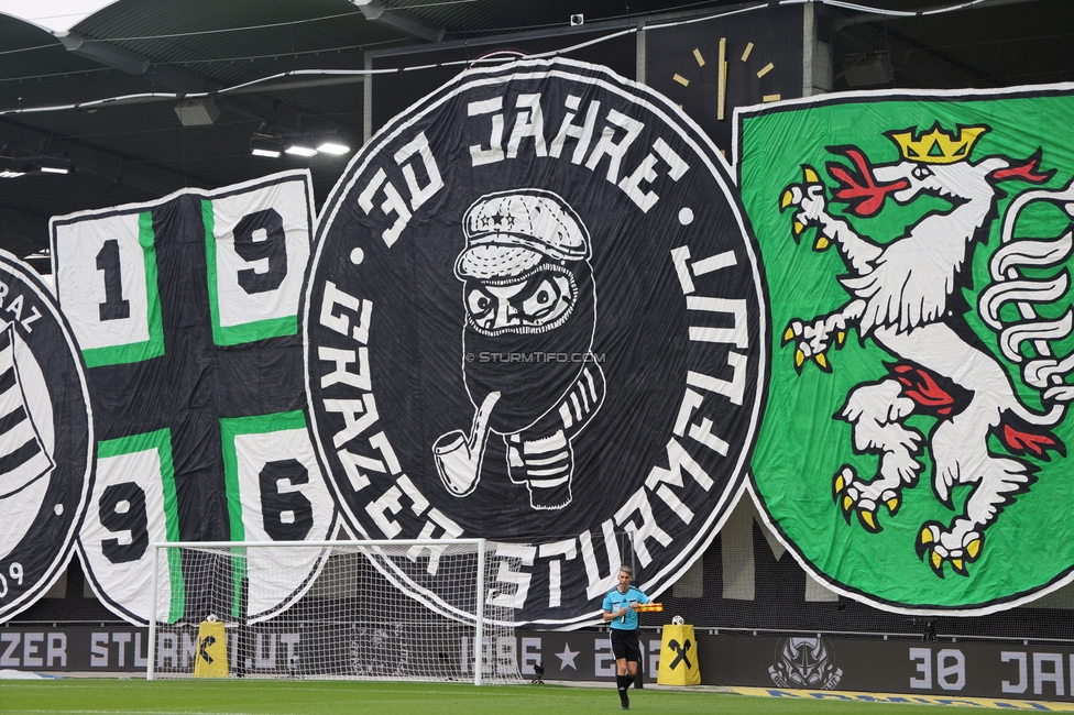 Sturm Graz - LASK
Oesterreichische Fussball Bundesliga, 6. Runde, SK Sturm Graz - Linzer ASK, Stadion Graz-Liebenau, 13.09.2026. Foto zeigt Fans von Sturm mit einer Choreografie
