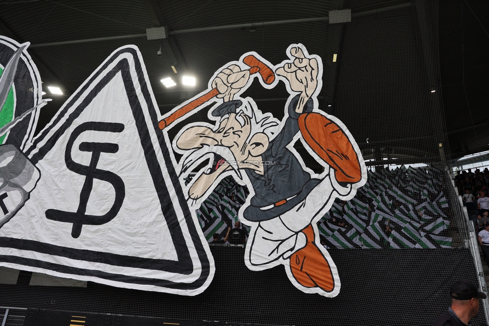 Sturm Graz - LASK
Oesterreichische Fussball Bundesliga, 6. Runde, SK Sturm Graz - Linzer ASK, Stadion Graz-Liebenau, 13.09.2026. Foto zeigt Fans von Sturm mit einer Choreografie

