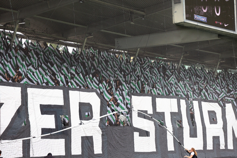 Sturm Graz - LASK
Oesterreichische Fussball Bundesliga, 6. Runde, SK Sturm Graz - Linzer ASK, Stadion Graz-Liebenau, 13.09.2026. Foto zeigt Fans von Sturm mit einer Choreografie
