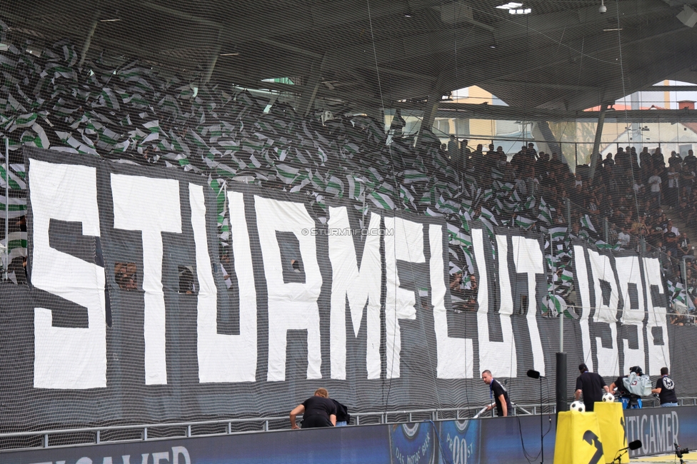 Sturm Graz - LASK
Oesterreichische Fussball Bundesliga, 6. Runde, SK Sturm Graz - Linzer ASK, Stadion Graz-Liebenau, 13.09.2026. Foto zeigt Fans von Sturm mit einer Choreografie
