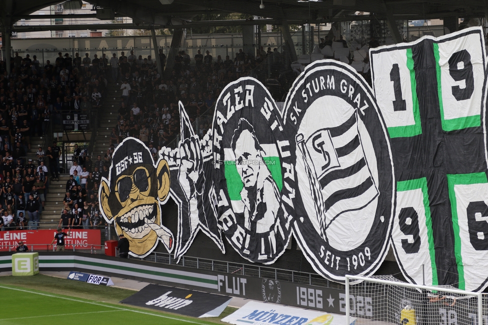 Sturm Graz - LASK
Oesterreichische Fussball Bundesliga, 6. Runde, SK Sturm Graz - Linzer ASK, Stadion Graz-Liebenau, 13.09.2026. Foto zeigt Fans von Sturm mit einer Choreografie
