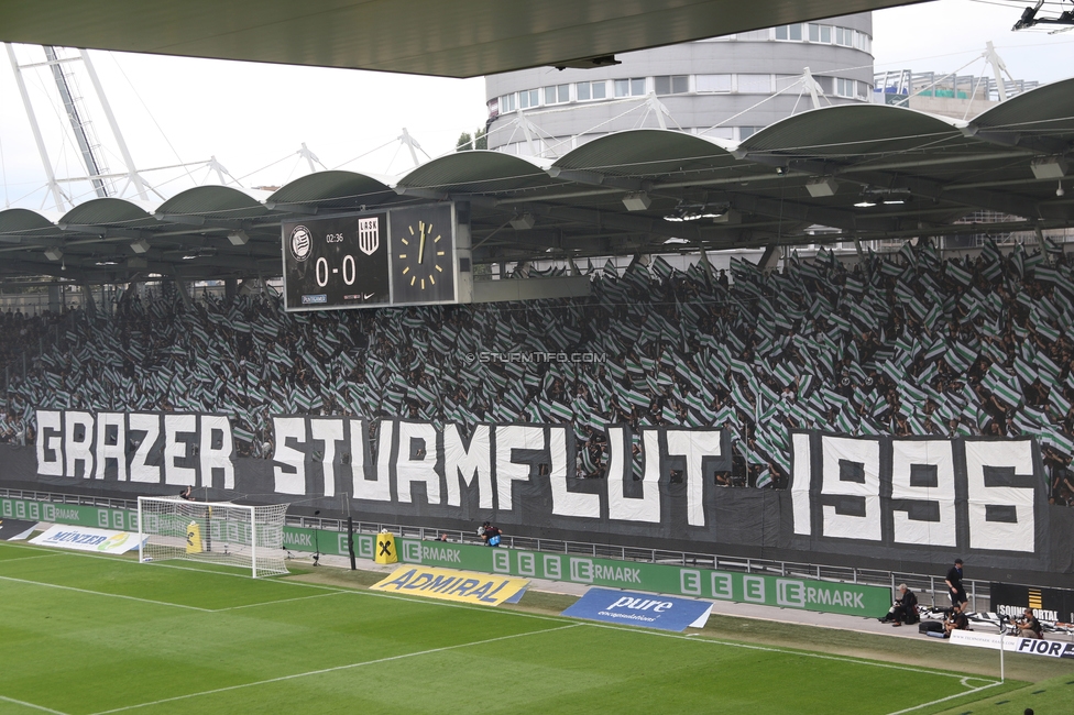 Sturm Graz - LASK
Oesterreichische Fussball Bundesliga, 6. Runde, SK Sturm Graz - Linzer ASK, Stadion Graz-Liebenau, 13.09.2026. Foto zeigt Fans von Sturm mit einer Choreografie
