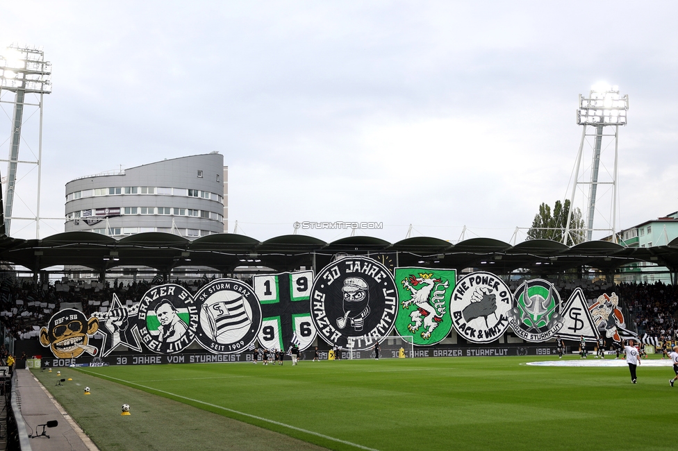 Sturm Graz - LASK
Oesterreichische Fussball Bundesliga, 6. Runde, SK Sturm Graz - Linzer ASK, Stadion Graz-Liebenau, 13.09.2026. Foto zeigt Fans von Sturm mit einer Choreografie
