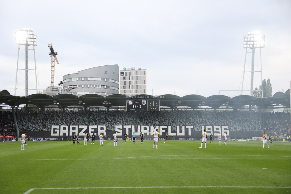 Sturm Graz - LASK
Oesterreichische Fussball Bundesliga, 6. Runde, SK Sturm Graz - Linzer ASK, Stadion Graz-Liebenau, 13.09.2026. Foto zeigt Fans von Sturm mit einer Choreografie
