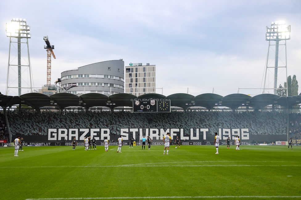 Sturm Graz - LASK
Oesterreichische Fussball Bundesliga, 6. Runde, SK Sturm Graz - Linzer ASK, Stadion Graz-Liebenau, 13.09.2026. Foto zeigt Fans von Sturm mit einer Choreografie
