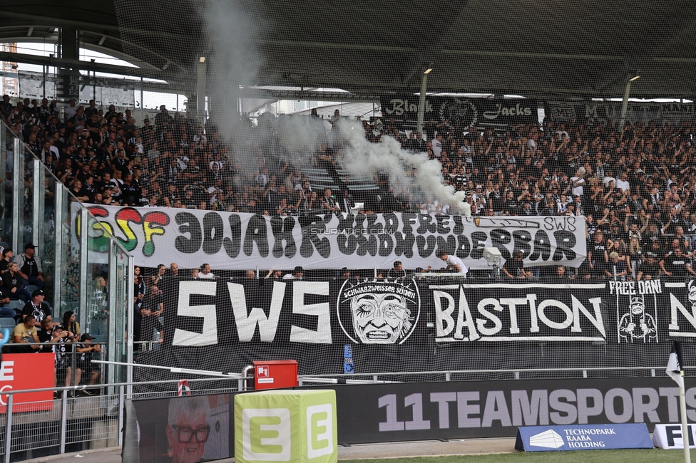 Sturm Graz - LASK
Oesterreichische Fussball Bundesliga, 6. Runde, SK Sturm Graz - Linzer ASK, Stadion Graz-Liebenau, 13.09.2026. Foto zeigt Fans von Sturm
