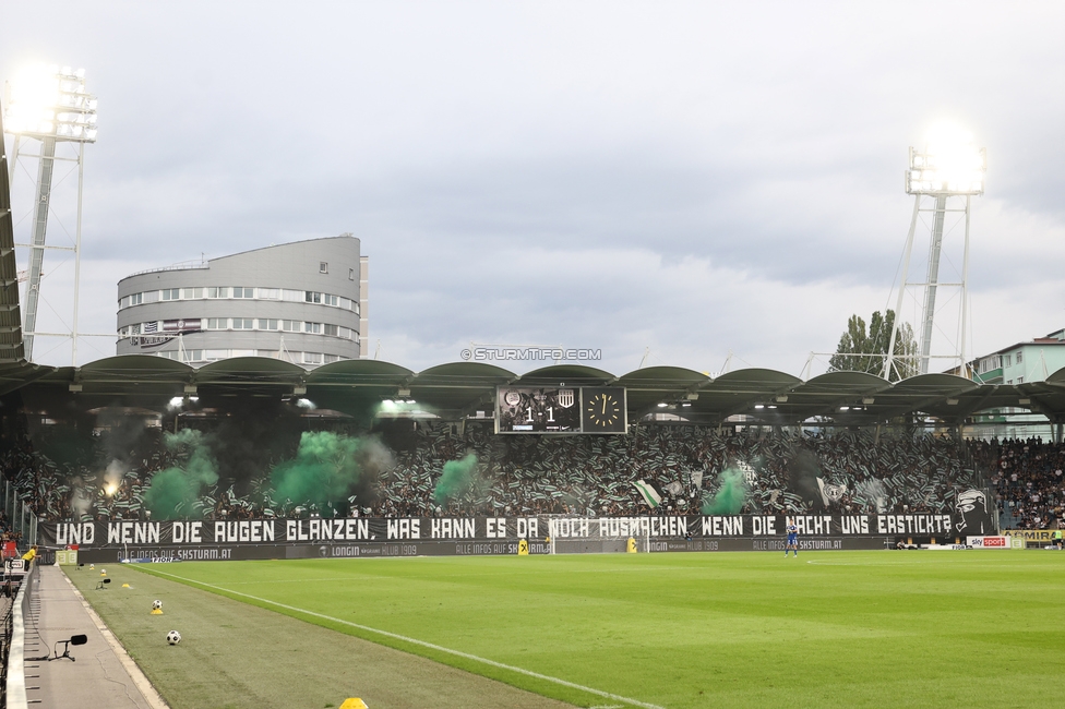Sturm Graz - LASK
Oesterreichische Fussball Bundesliga, 6. Runde, SK Sturm Graz - Linzer ASK, Stadion Graz-Liebenau, 13.09.2026. Foto zeigt Fans von Sturm mit Pyrotechnik

