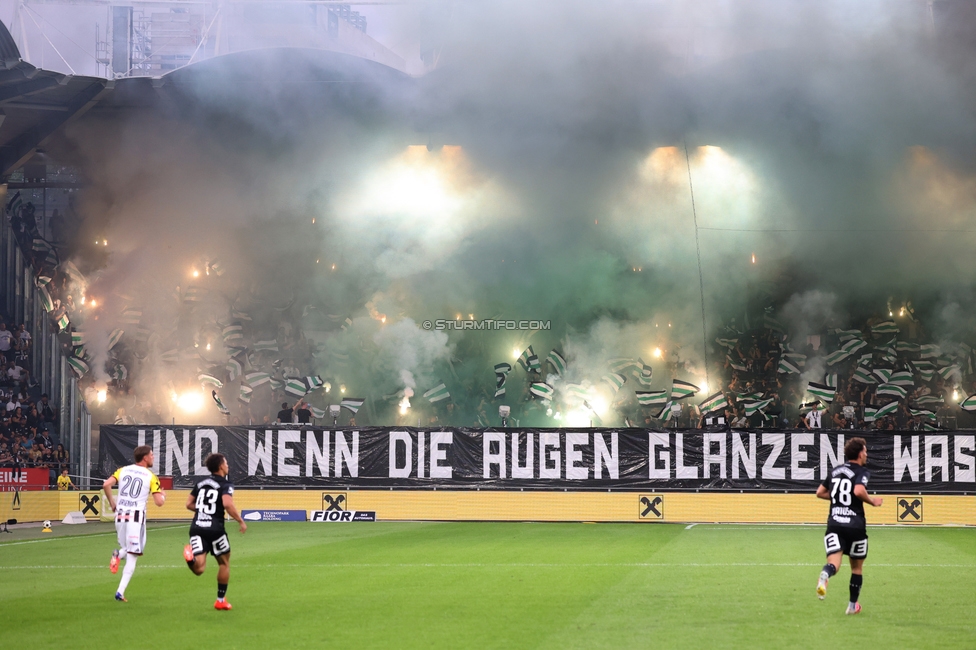 Sturm Graz - LASK
Oesterreichische Fussball Bundesliga, 6. Runde, SK Sturm Graz - Linzer ASK, Stadion Graz-Liebenau, 13.09.2026. Foto zeigt Fans von Sturm mit Pyrotechnik
