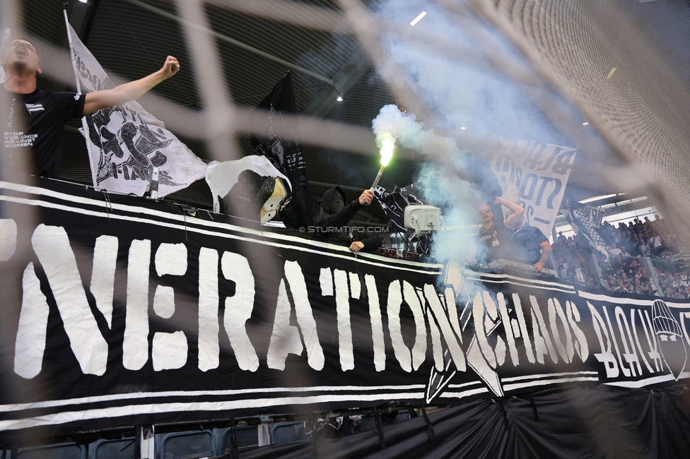 Sturm Graz - LASK
Oesterreichische Fussball Bundesliga, 6. Runde, SK Sturm Graz - Linzer ASK, Stadion Graz-Liebenau, 13.09.2026. Foto zeigt Fans von Sturm mit Pyrotechnik
