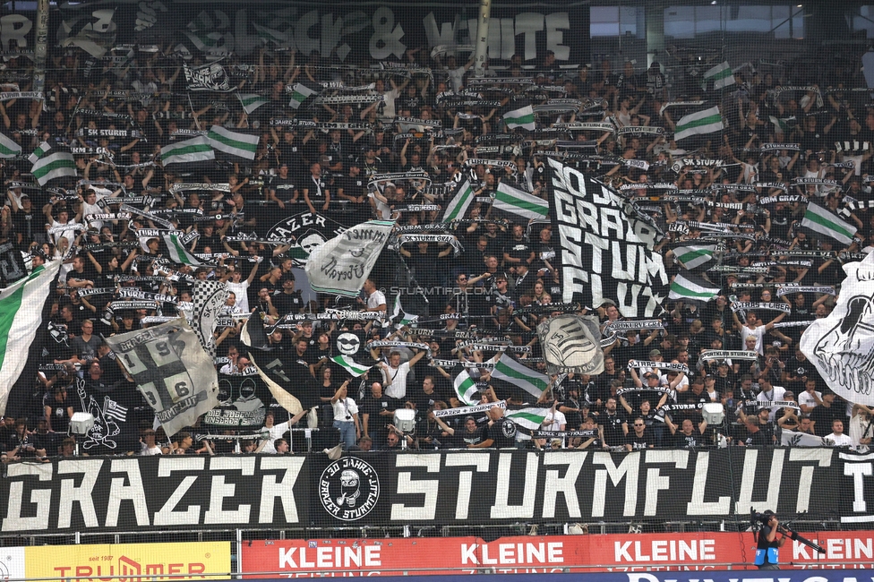 Sturm Graz - LASK
Oesterreichische Fussball Bundesliga, 6. Runde, SK Sturm Graz - Linzer ASK, Stadion Graz-Liebenau, 13.09.2026. Foto zeigt Fans von Sturm

