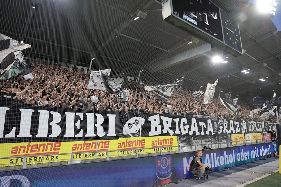 Sturm Graz - LASK
Oesterreichische Fussball Bundesliga, 6. Runde, SK Sturm Graz - Linzer ASK, Stadion Graz-Liebenau, 13.09.2026. Foto zeigt Fans von Sturm
