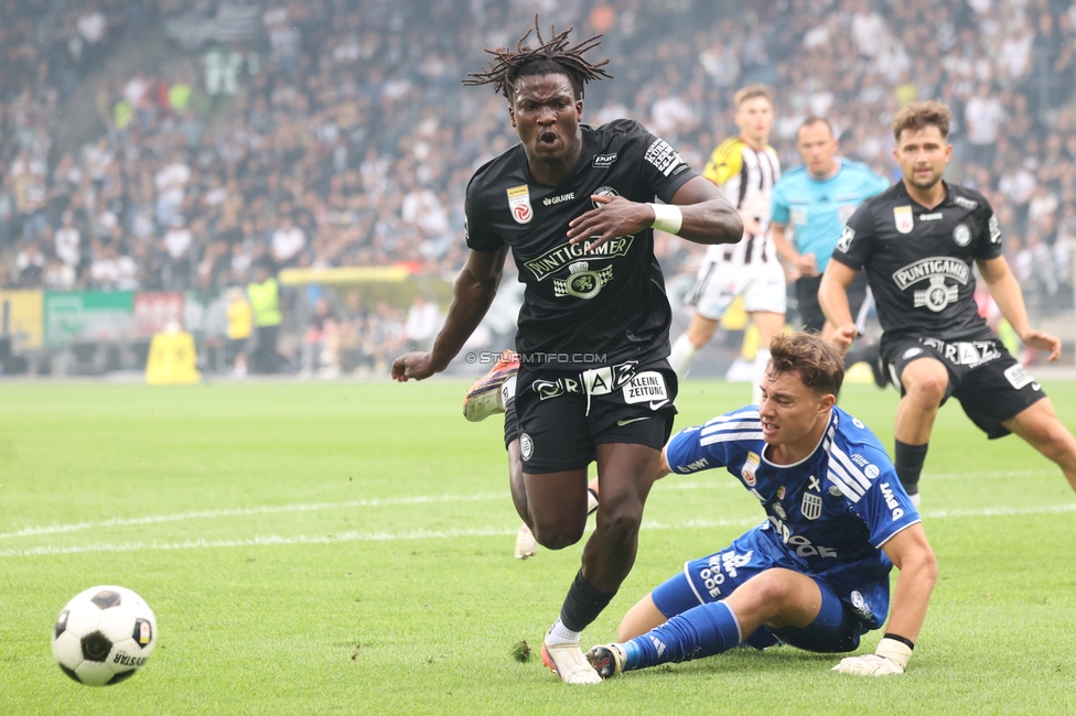 Sturm Graz - LASK
Oesterreichische Fussball Bundesliga, 6. Runde, SK Sturm Graz - Linzer ASK, Stadion Graz-Liebenau, 13.09.2026. Foto zeigt Seedy Jatta (Sturm)
