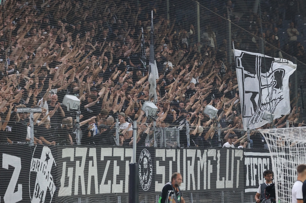Sturm Graz - Stade Rennes
UEFA Europa League Gruppenphase 1. Spieltag, SK Sturm Graz - Stade Rennes Football Club, Stadion Graz-Liebenau Graz, 16.09.2026. Foto zeigt Fans von Sturm
