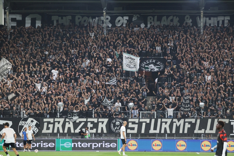 Sturm Graz - Stade Rennes
UEFA Europa League Gruppenphase 1. Spieltag, SK Sturm Graz - Stade Rennes Football Club, Stadion Graz-Liebenau Graz, 16.09.2026. Foto zeigt Fans von Sturm
