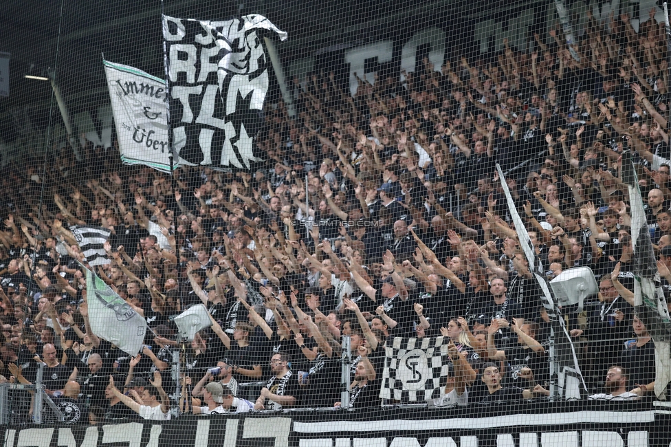 Sturm Graz - Stade Rennes
UEFA Europa League Gruppenphase 1. Spieltag, SK Sturm Graz - Stade Rennes Football Club, Stadion Graz-Liebenau Graz, 16.09.2026. Foto zeigt Fans von Sturm

