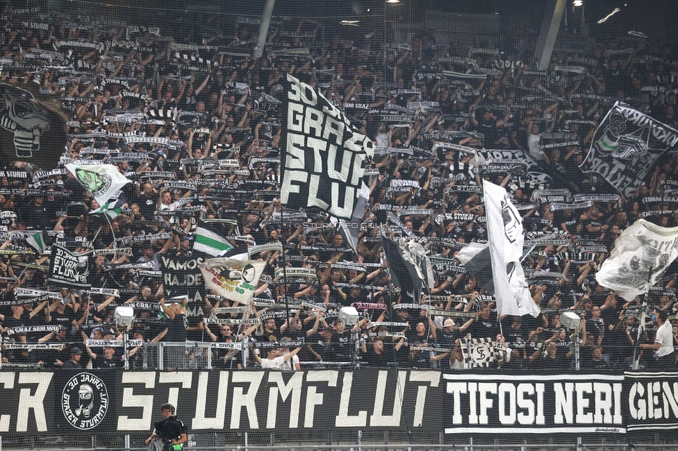 Sturm Graz - Stade Rennes
UEFA Europa League Gruppenphase 1. Spieltag, SK Sturm Graz - Stade Rennes Football Club, Stadion Graz-Liebenau Graz, 16.09.2026. Foto zeigt Fans von Sturm
