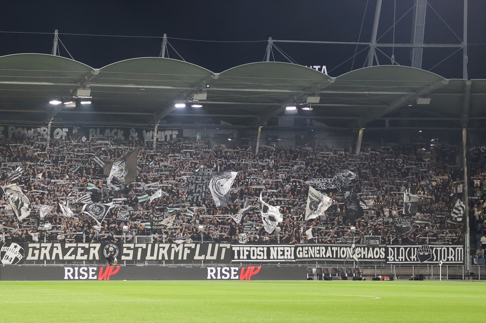 Sturm Graz - Stade Rennes
UEFA Europa League Gruppenphase 1. Spieltag, SK Sturm Graz - Stade Rennes Football Club, Stadion Graz-Liebenau Graz, 16.09.2026. Foto zeigt Fans von Sturm
