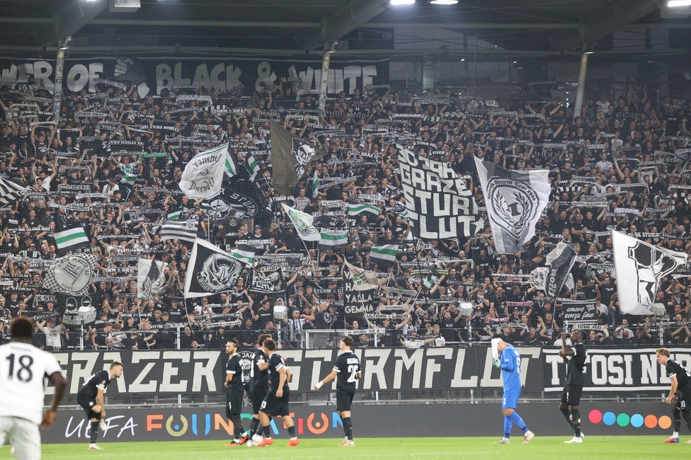 Sturm Graz - Stade Rennes
UEFA Europa League Gruppenphase 1. Spieltag, SK Sturm Graz - Stade Rennes Football Club, Stadion Graz-Liebenau Graz, 16.09.2026. Foto zeigt Fans von Sturm
